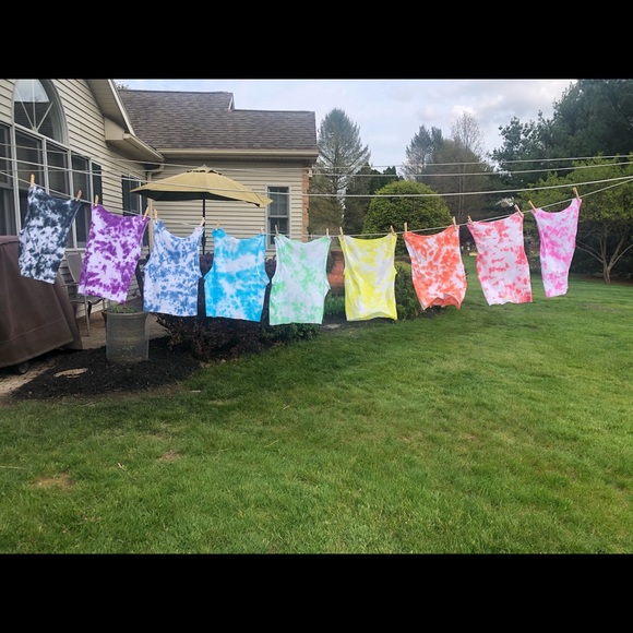 TIE DYE RIBBED CROP TANK TOP - BLACK - Picture 5 of 5